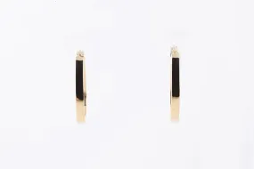 14k Yellow Gold Teardrop Hoop Earrings (1.83g.)