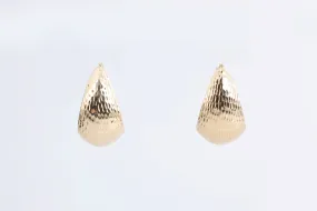 14k Yellow Gold Textured Huggy Earrings (1.76g.)