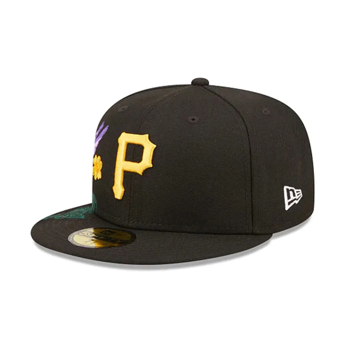 [60243429] Pittsburgh Pirates Blooming Black 59FIFTY Men's Fitted Hat