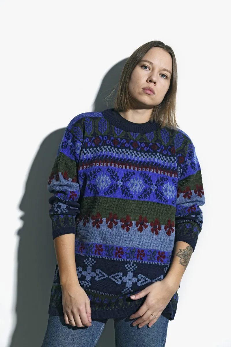 90s retro sweater womens multi