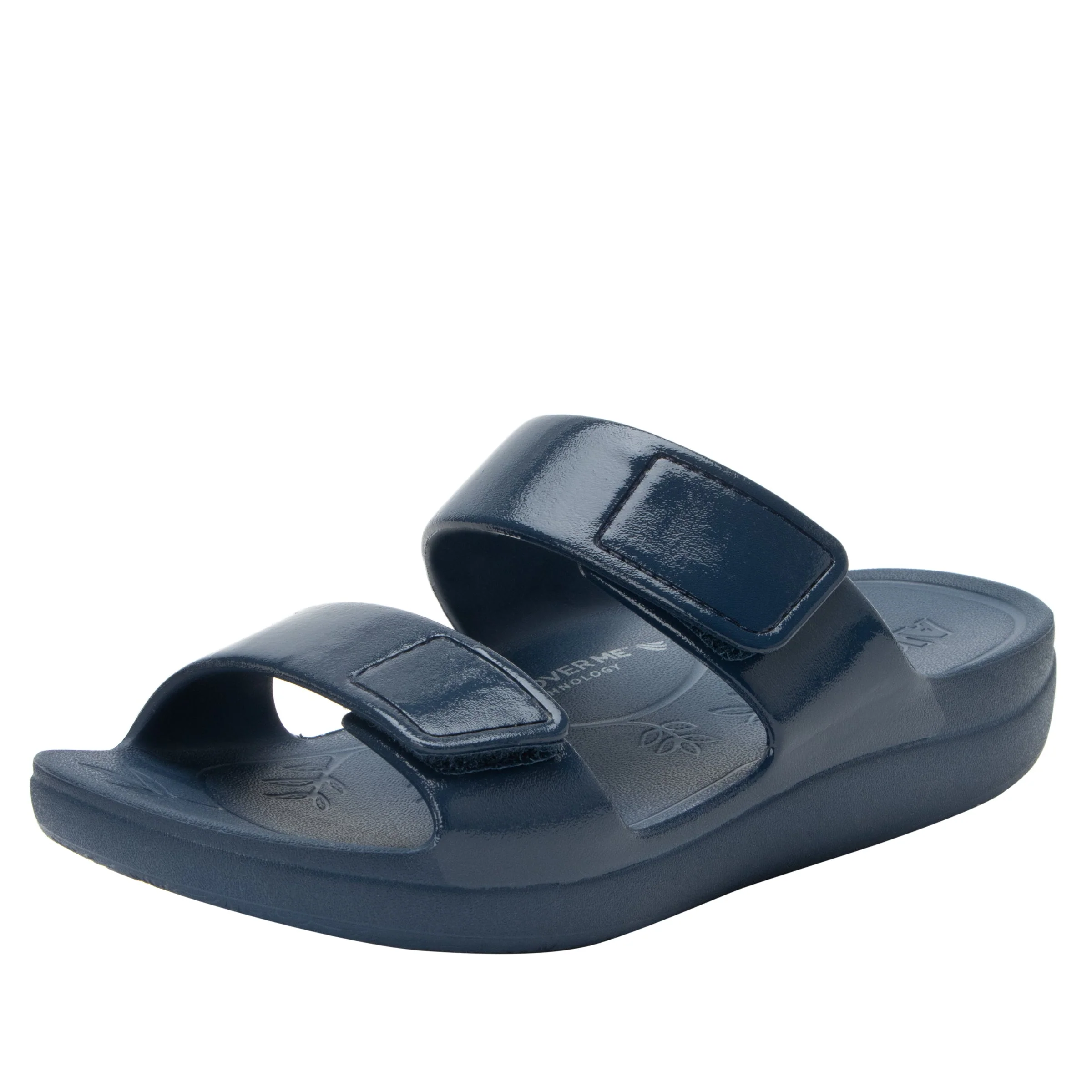 Alegria Women’s Orbyt Slide Sandals-Navy Gloss