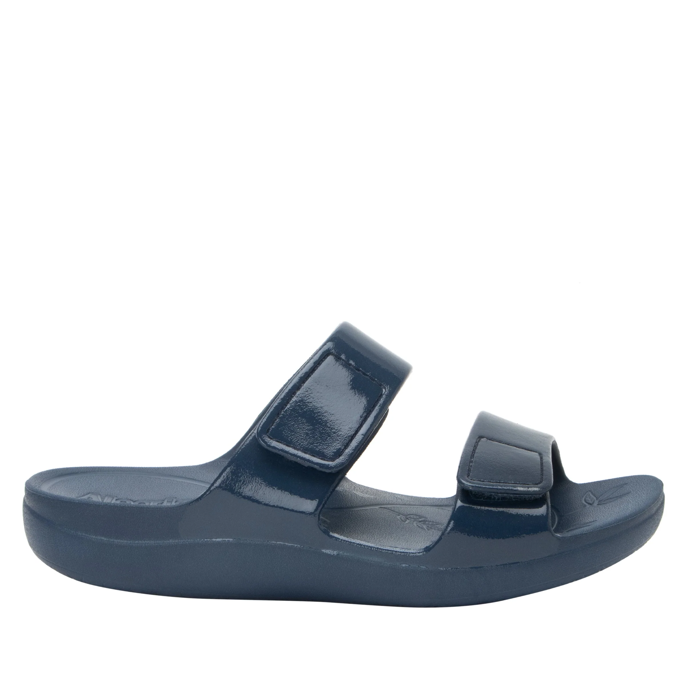 Alegria Women’s Orbyt Slide Sandals-Navy Gloss