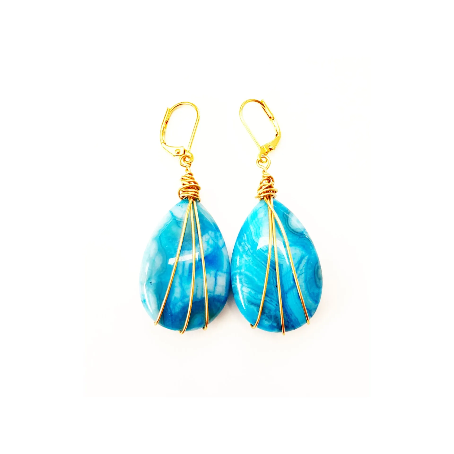 Blue Lace Earrings