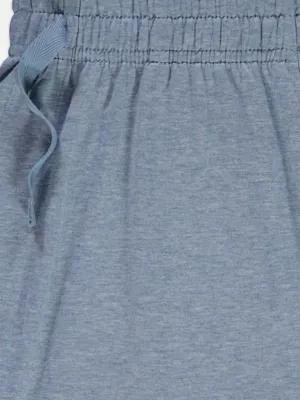 Blue Marl Short Pyjamas | Men | George at ASDA