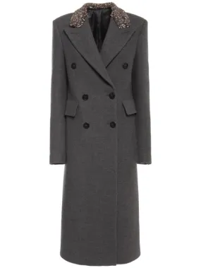 Blumarine   Double breast wool long coat 