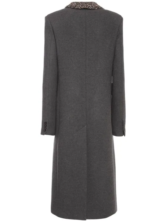 Blumarine   Double breast wool long coat 