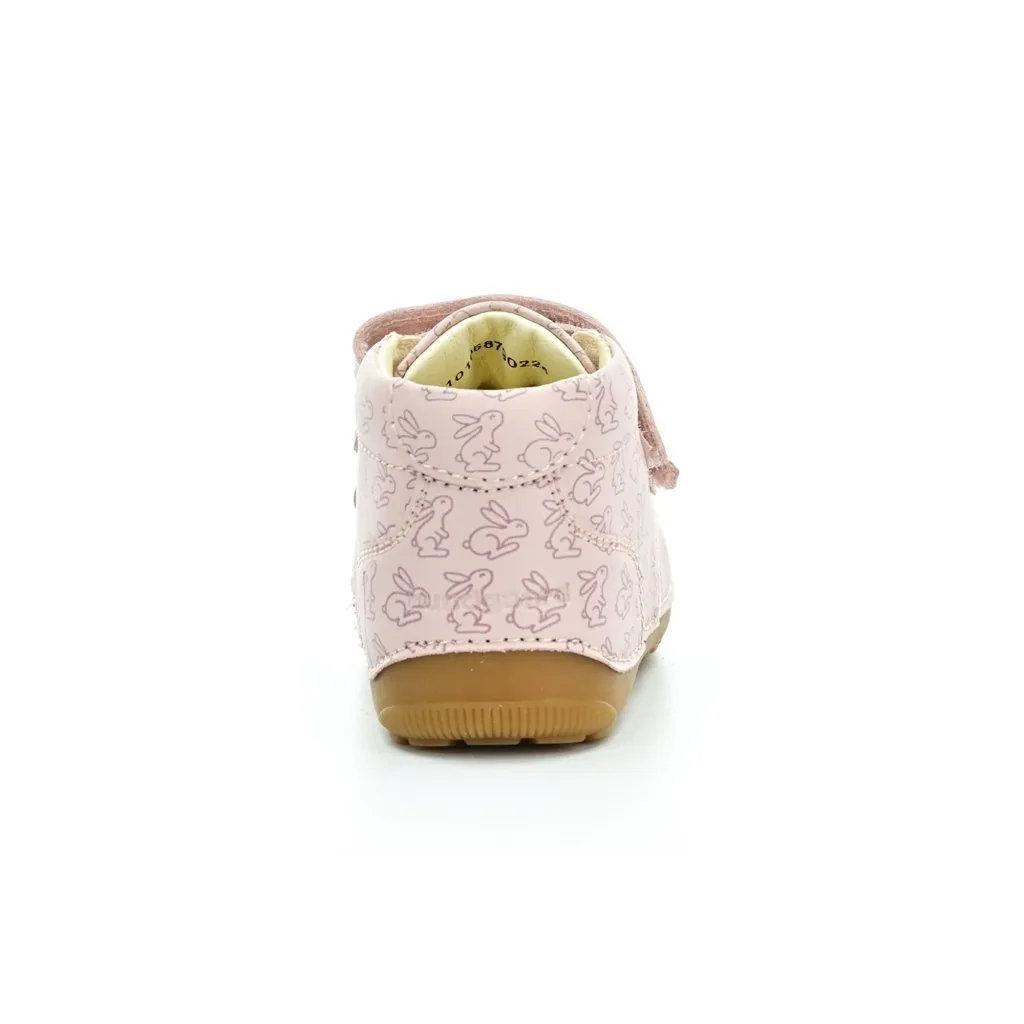 Bundgaard Petit Strap Rabbit Old Rose barefoot shoes