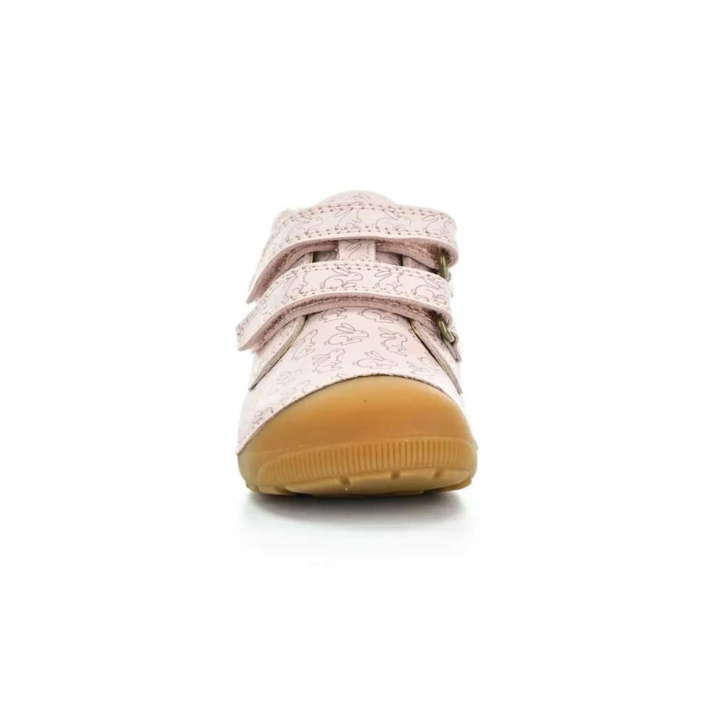 Bundgaard Petit Strap Rabbit Old Rose barefoot shoes