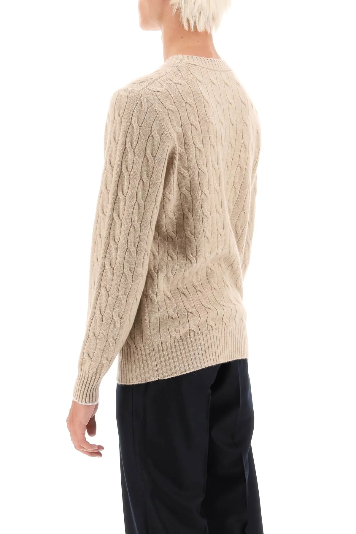 Cable Knit Cashmere Sweater