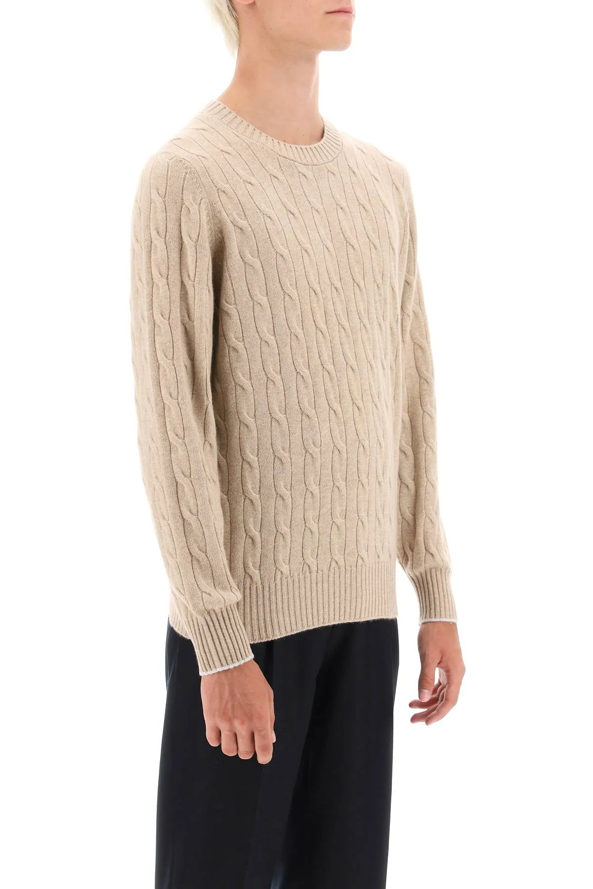 Cable Knit Cashmere Sweater