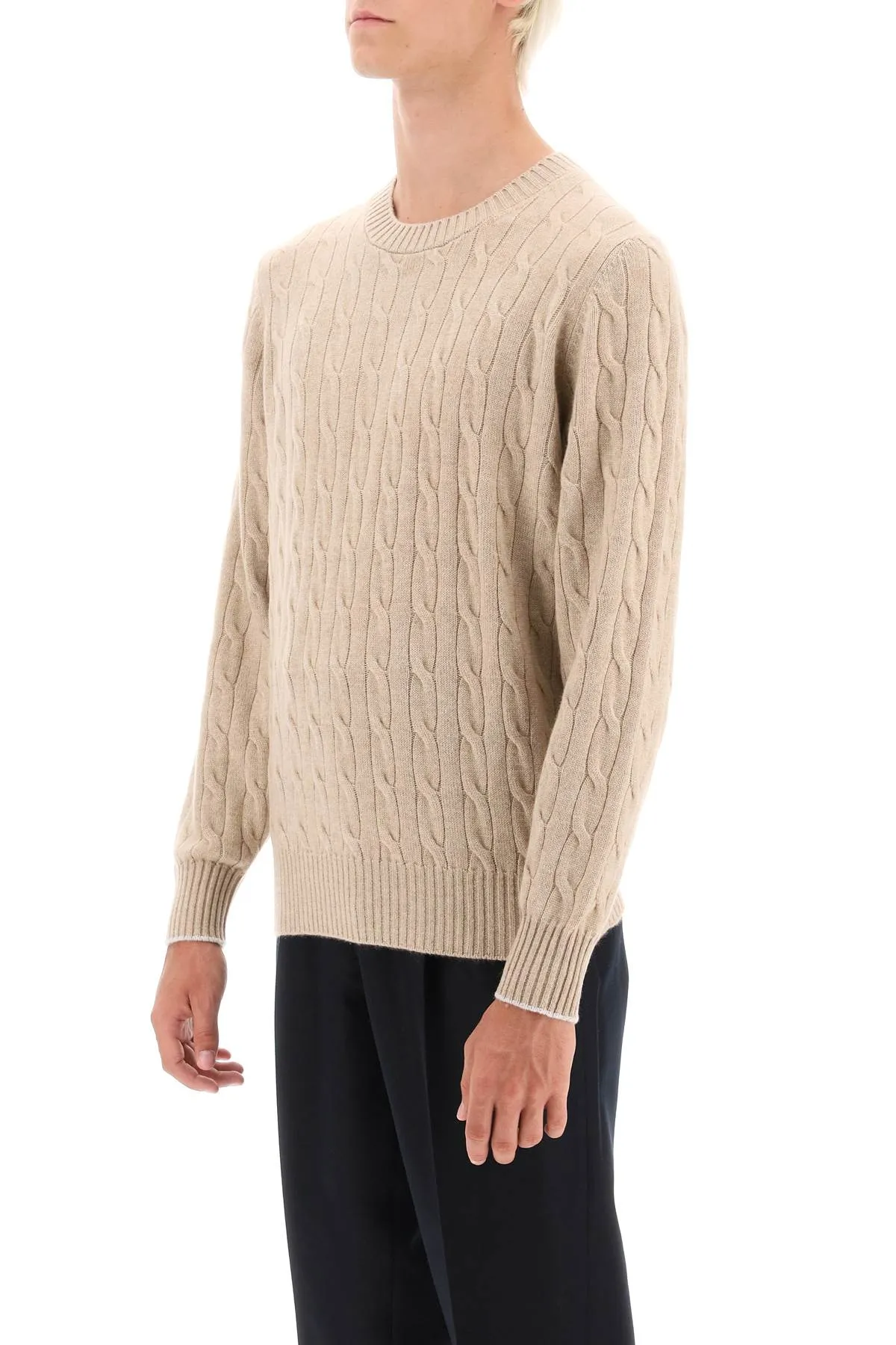 Cable Knit Cashmere Sweater