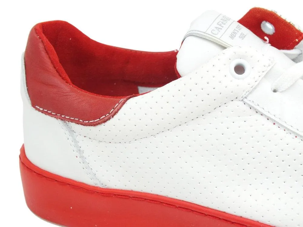 CAFèNOIR Sneaker Bianco Rosso IPP132