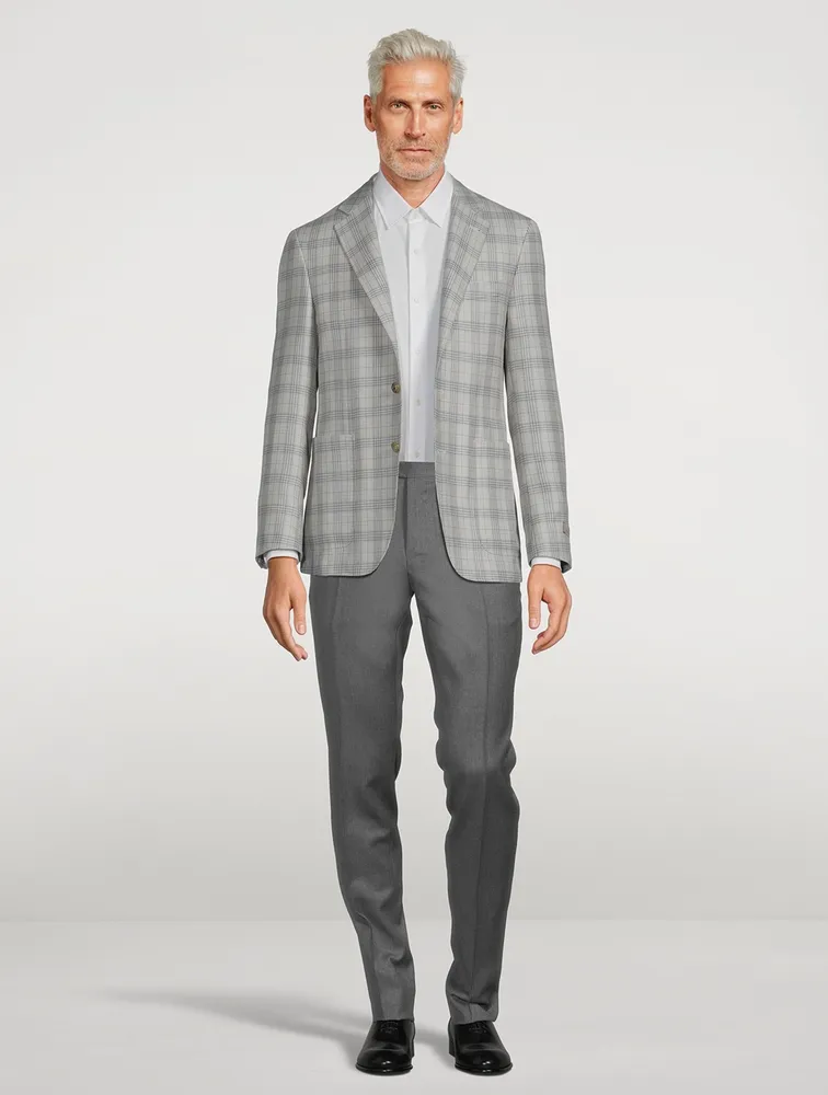 CANALI Wool Silk And Linen Sport Coat