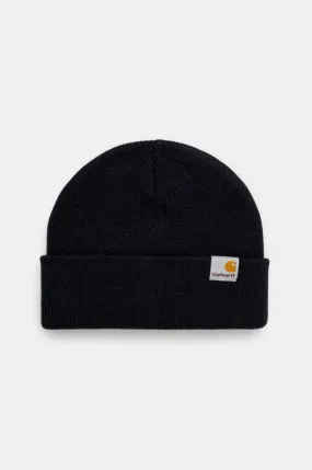 Carhartt WIP beanie Stratus Hat Low navy blue color I025741.1CXX