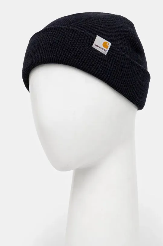 Carhartt WIP beanie Stratus Hat Low navy blue color I025741.1CXX