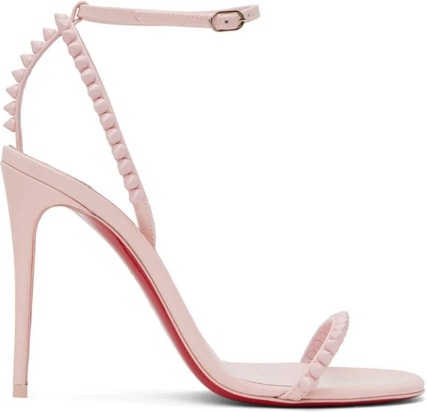 Christian Louboutin Pink So Me 100 Heeled Sandals