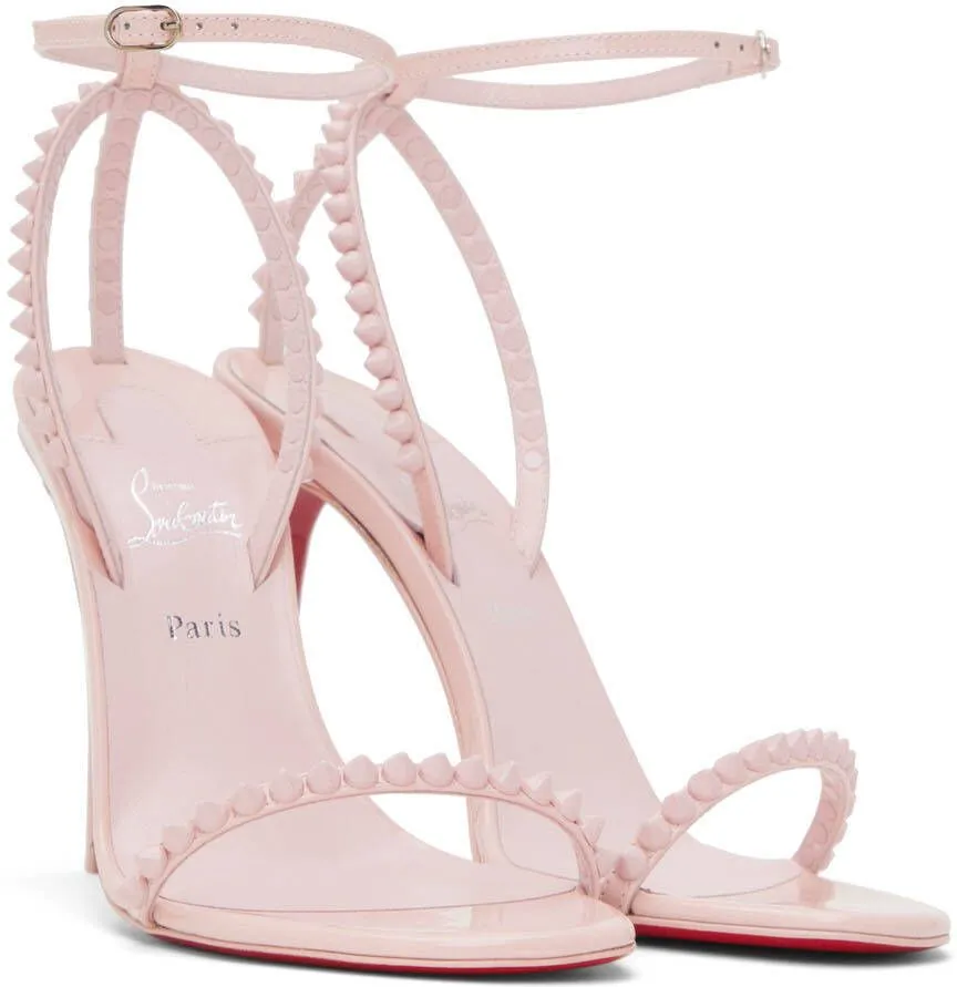 Christian Louboutin Pink So Me 100 Heeled Sandals