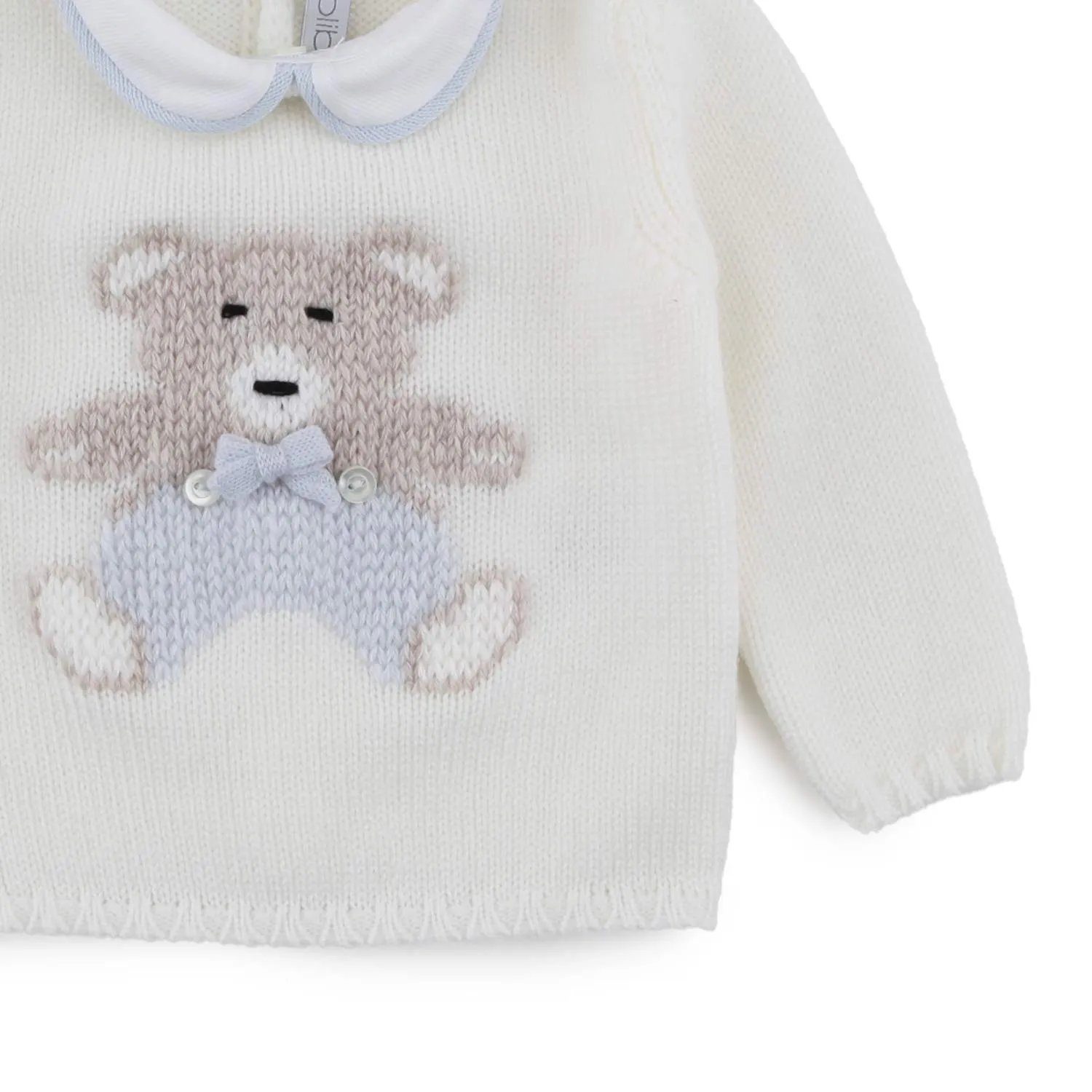 Colibri White Baby Sweater