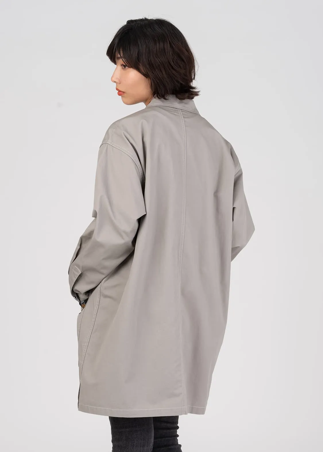 Cotton Twill Patch Pocket Coat (Lamb Chop)