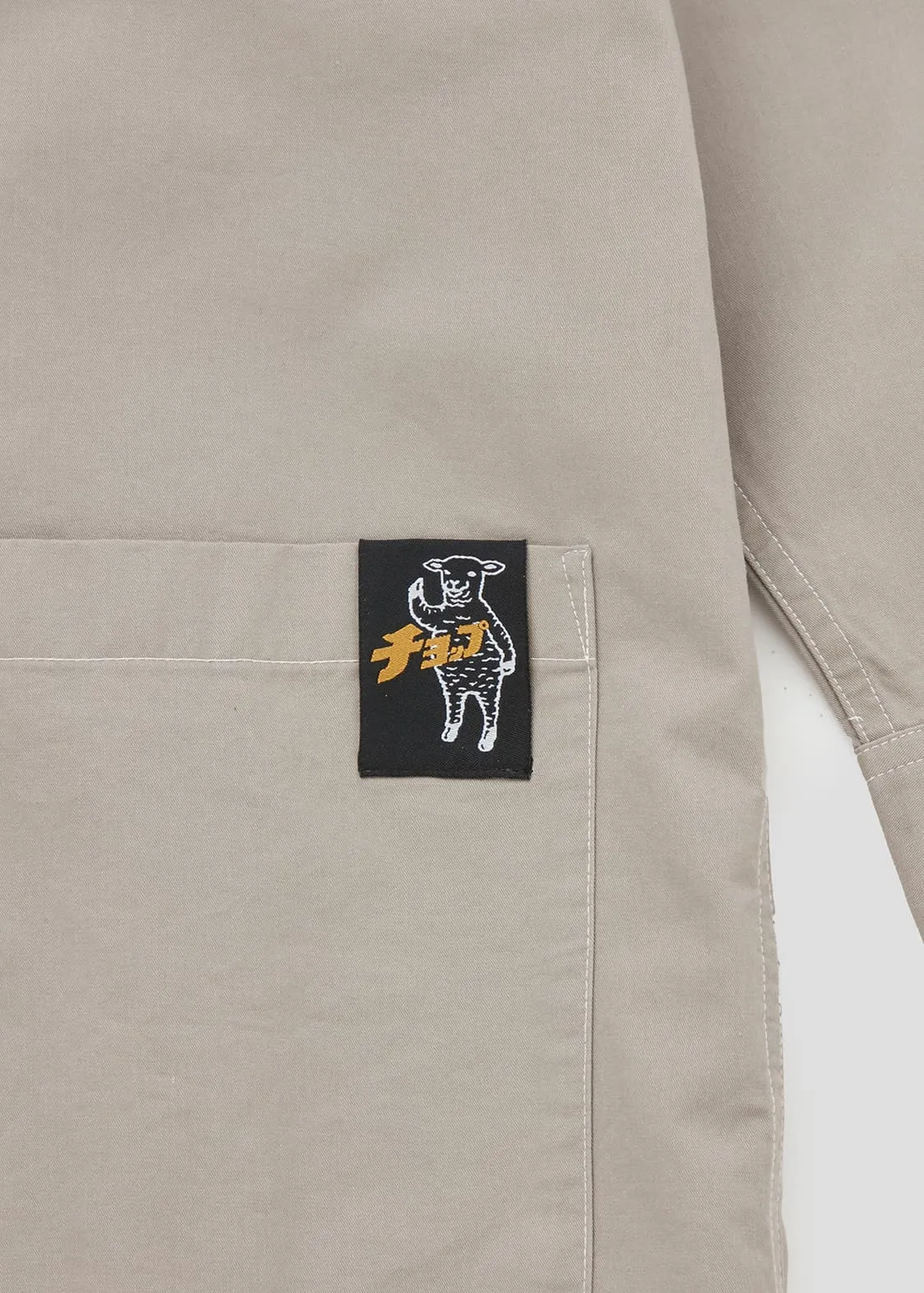 Cotton Twill Patch Pocket Coat (Lamb Chop)