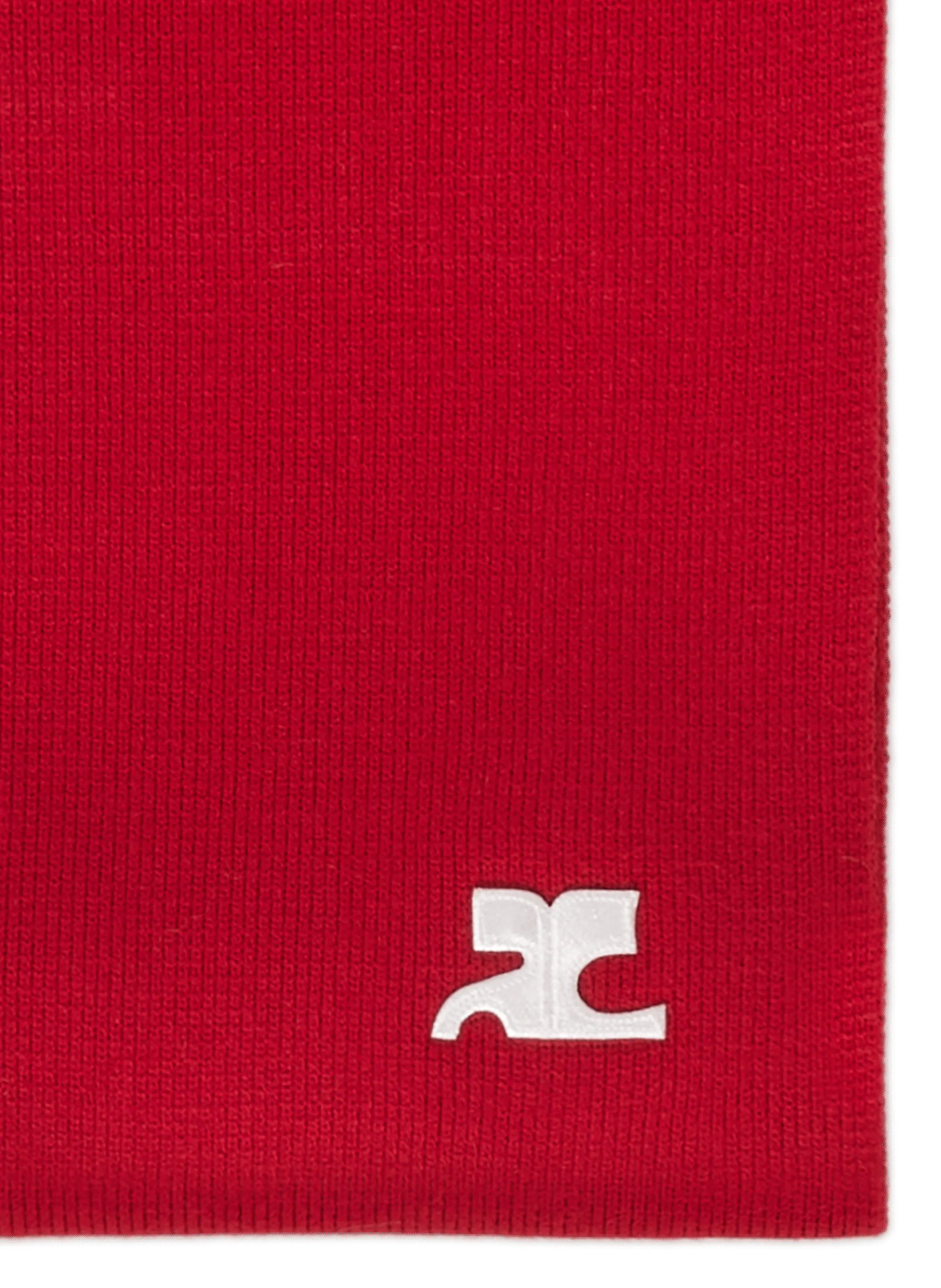 COURRÈGES  Plain scarf  - Red