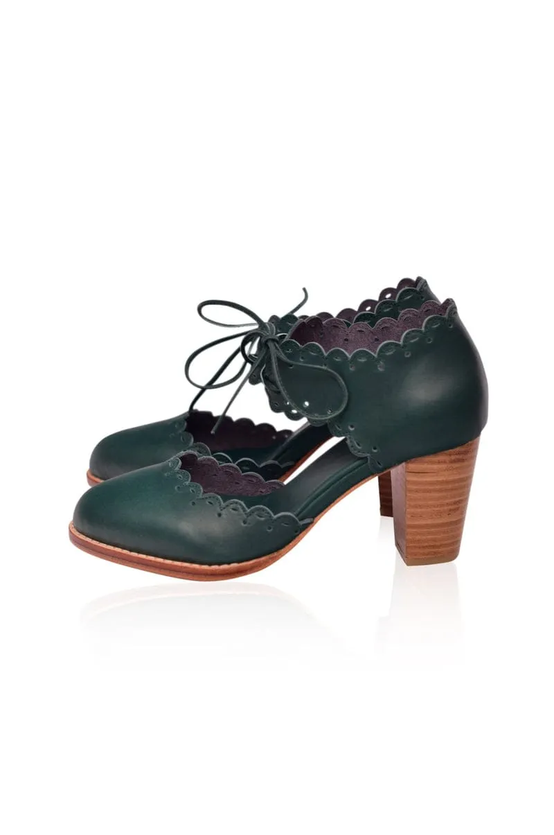 Dance Queen Heels in Emerald