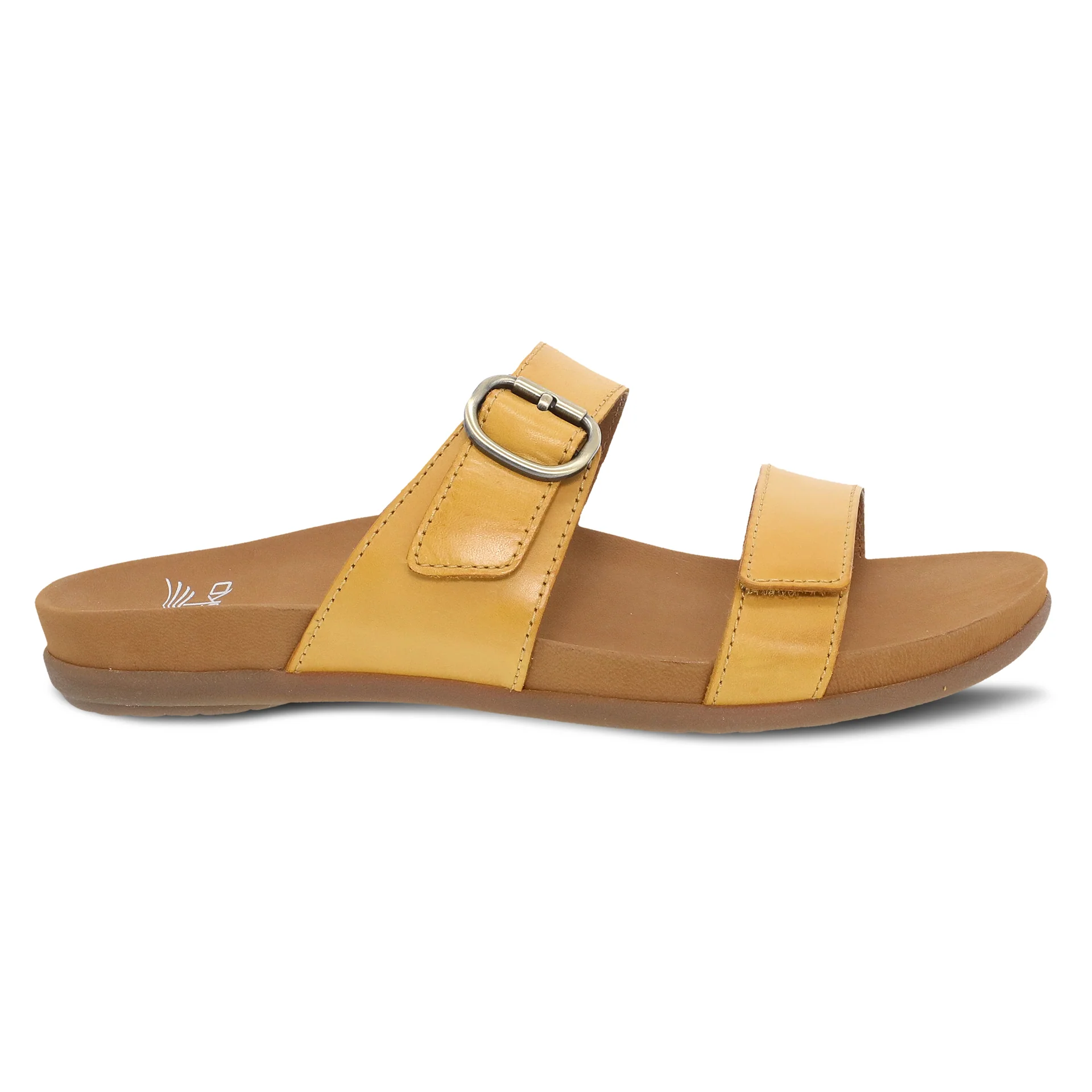 Dansko Women’s Justine Slip On Sandals-Yellow Calf