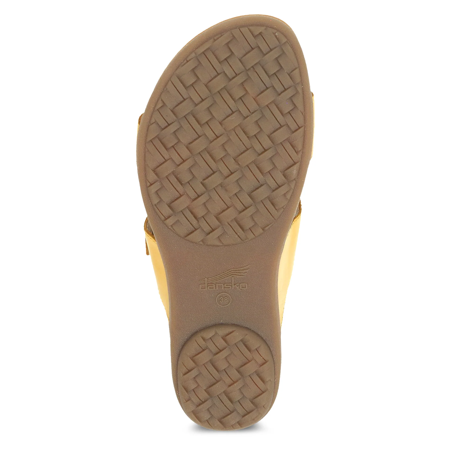 Dansko Women’s Justine Slip On Sandals-Yellow Calf