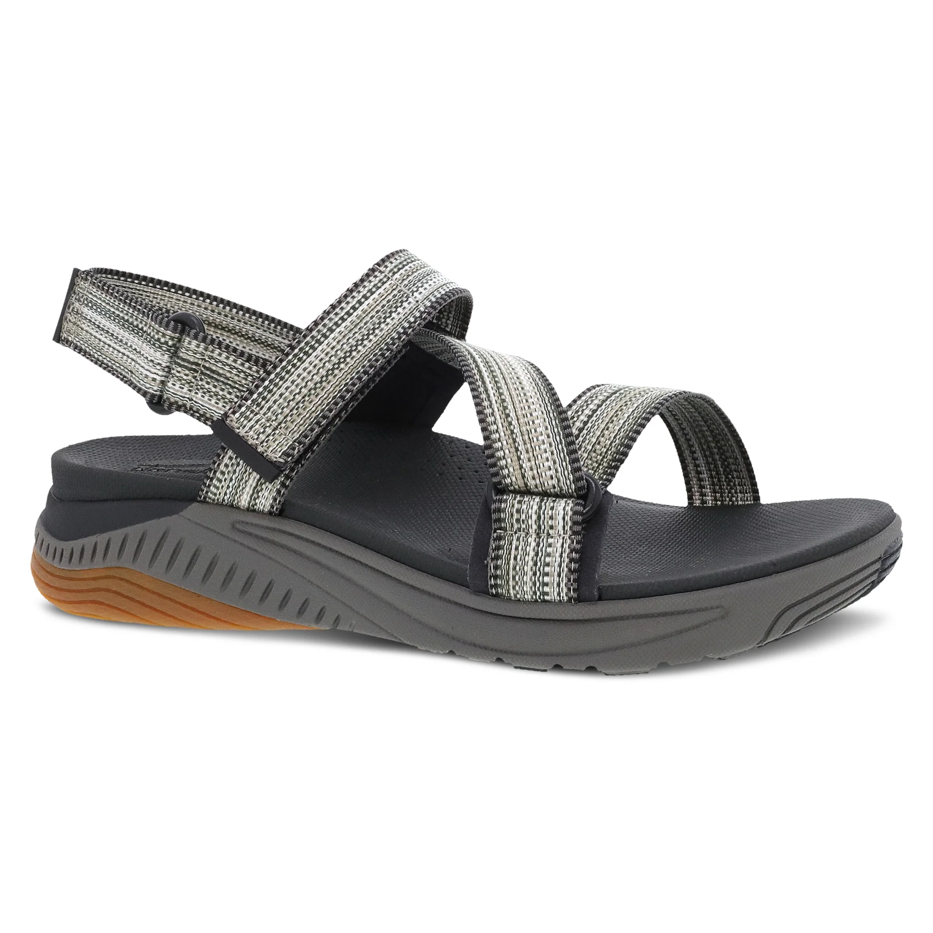 Dansko Women’s Rayna Sandals-Black Multi Webbing