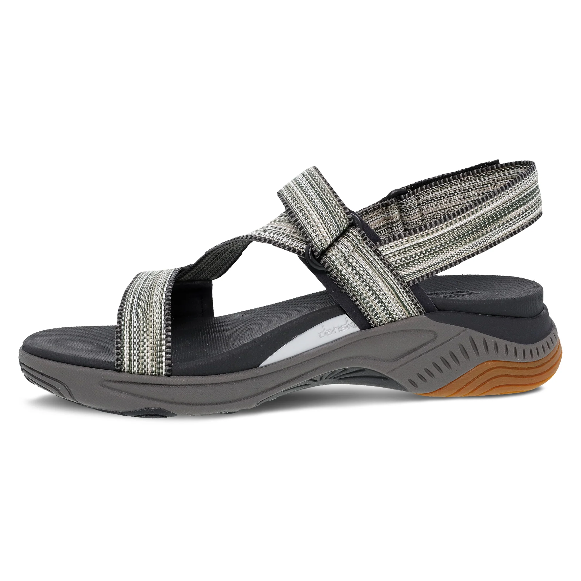 Dansko Women’s Rayna Sandals-Black Multi Webbing