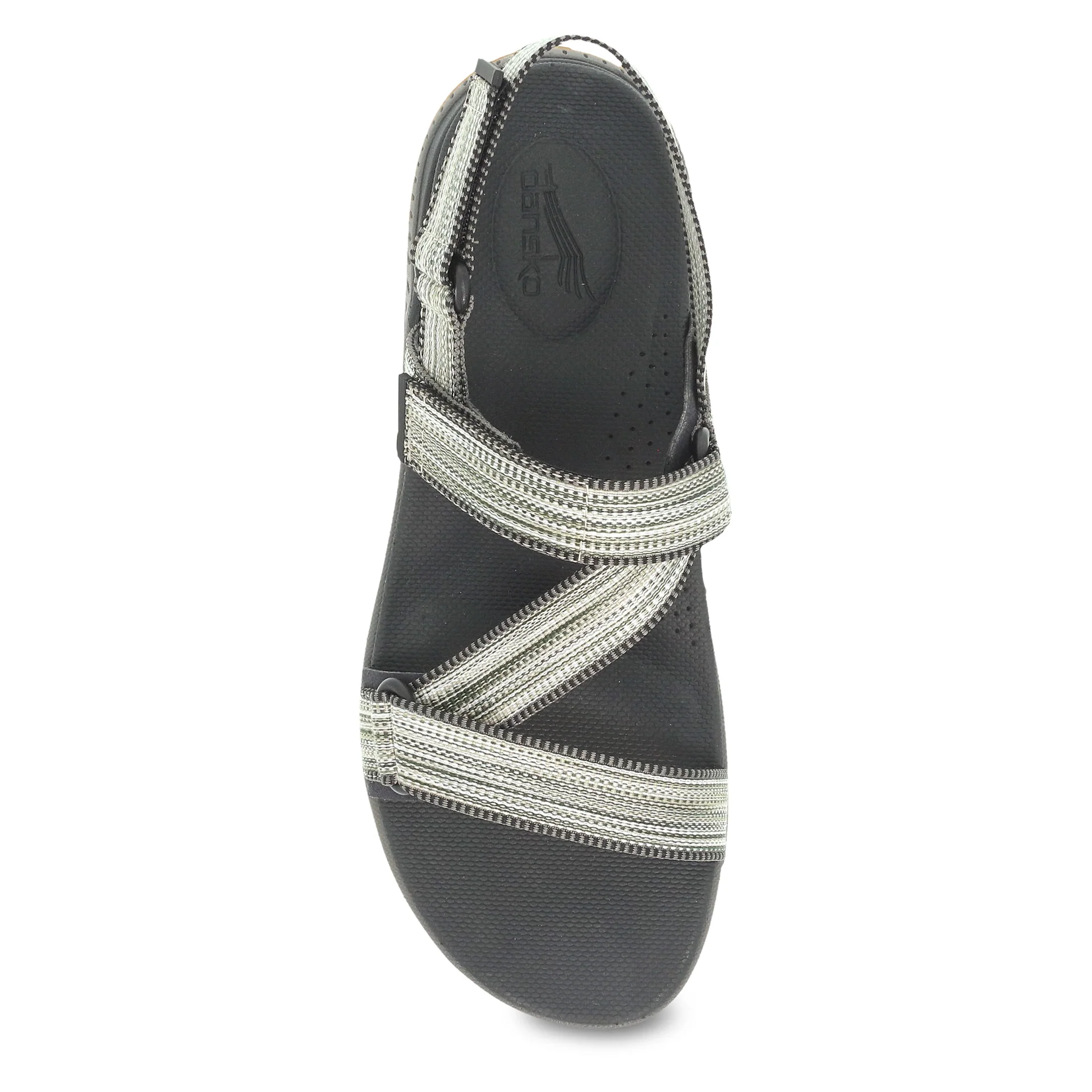 Dansko Women’s Rayna Sandals-Black Multi Webbing