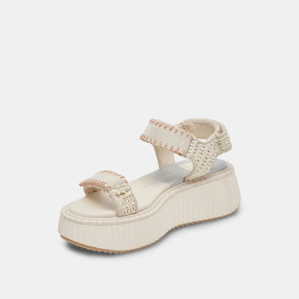 DEBRA SANDALS IVORY SUEDE– Dolce Vita 6929768087618