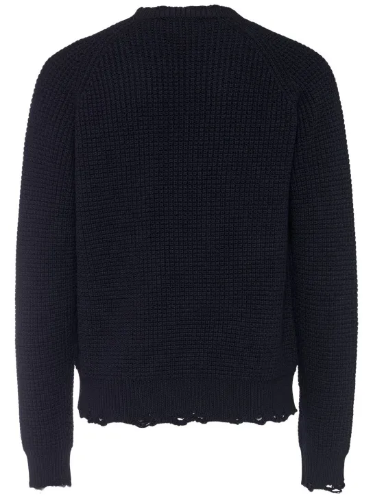 Dsquared2   Distressed crewneck sweater 