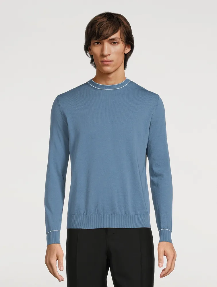 ELEVENTY Cotton Crewneck Sweater