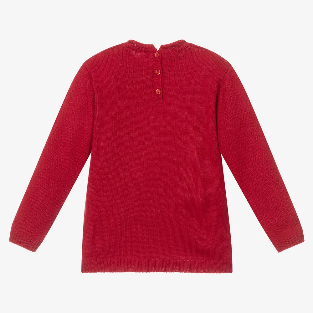 Festive Red Knitted Sweater