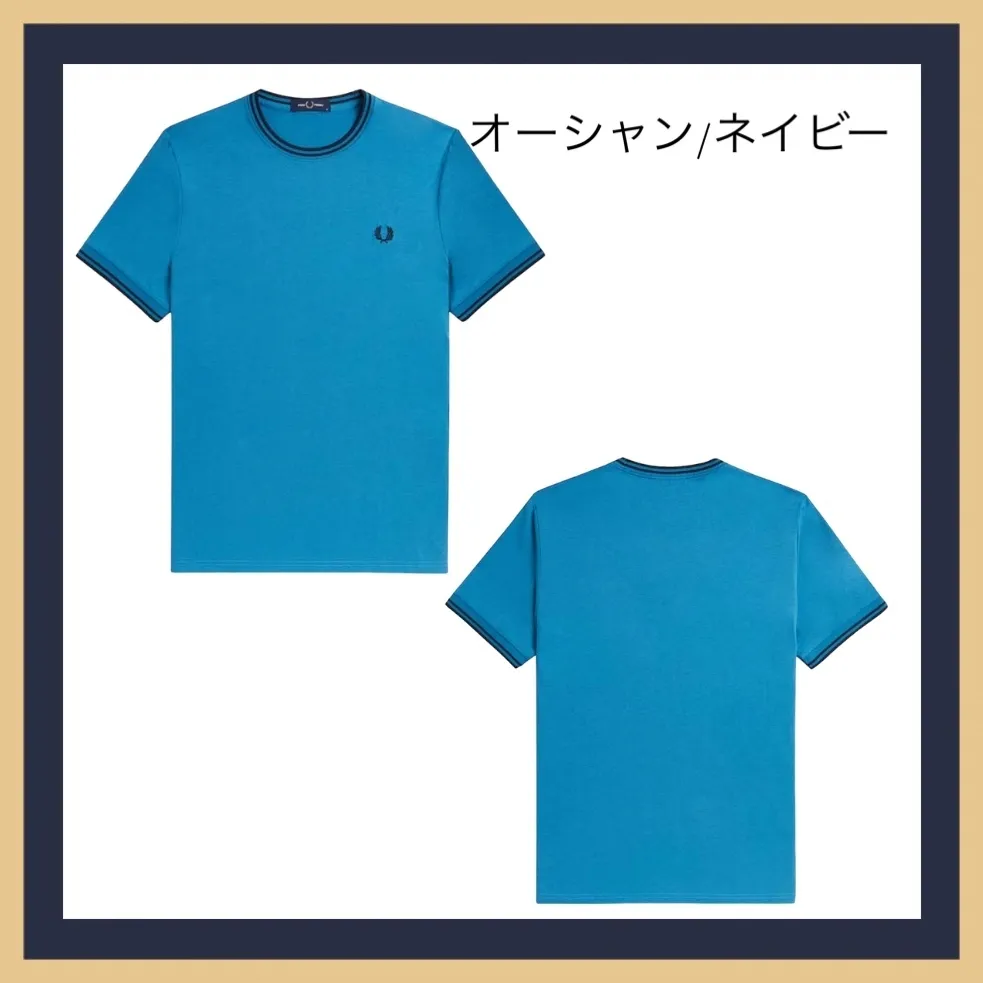 FRED PERRY  |Unisex U-Neck Plain Cotton Short Sleeves Logo T-Shirts