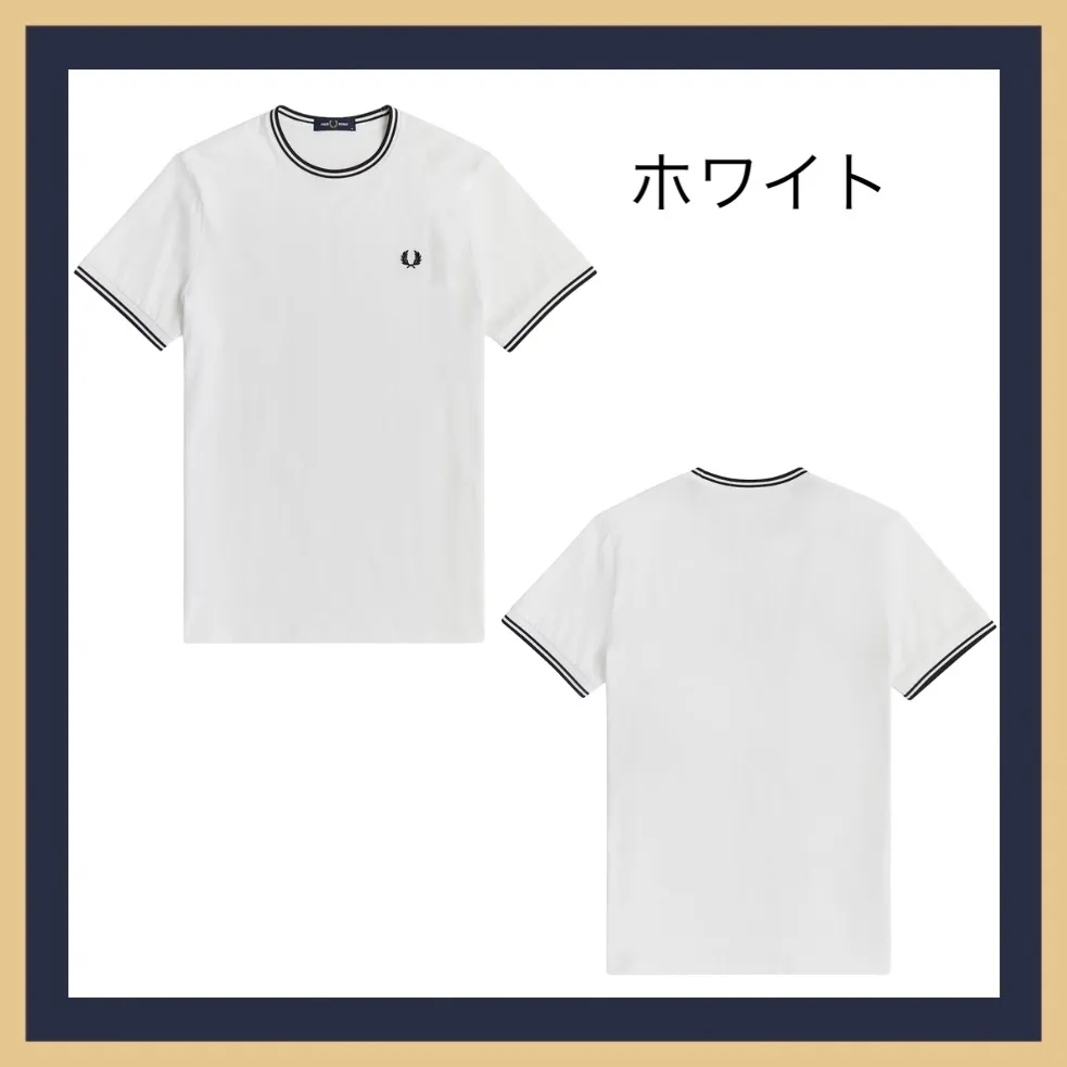 FRED PERRY  |Unisex U-Neck Plain Cotton Short Sleeves Logo T-Shirts