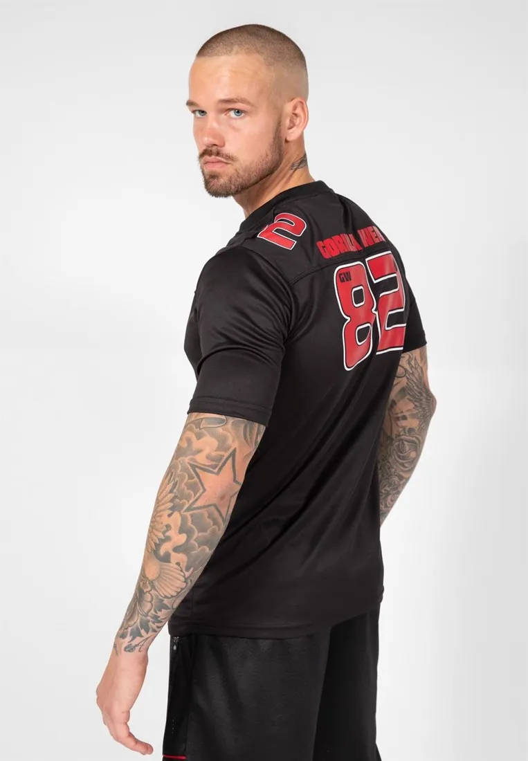 Fresno T-shirt - Black/Red - S Gorilla Wear