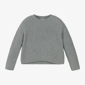 Girls Grey Wool Sweater