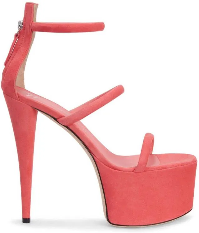 Giuseppe Zanotti GZ Aida 150mm platform sandals Pink