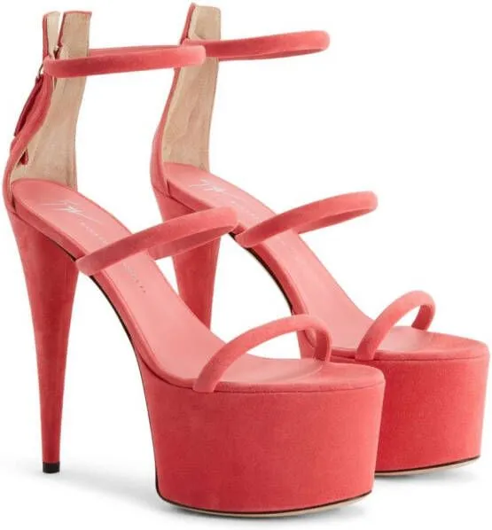 Giuseppe Zanotti GZ Aida 150mm platform sandals Pink