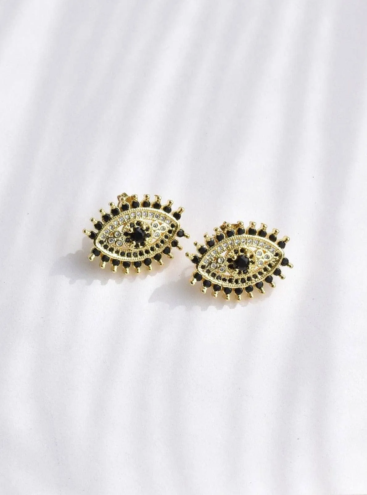 Glory Evil Eye Stud Earrings