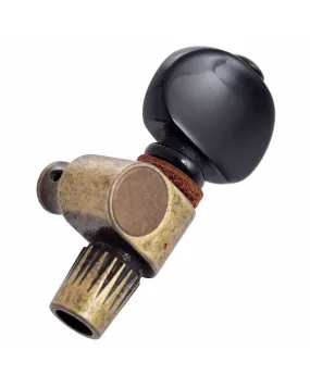 Golden Gate P-131RB 5th String Tuner for Banjo, Antiqued Brass/Black