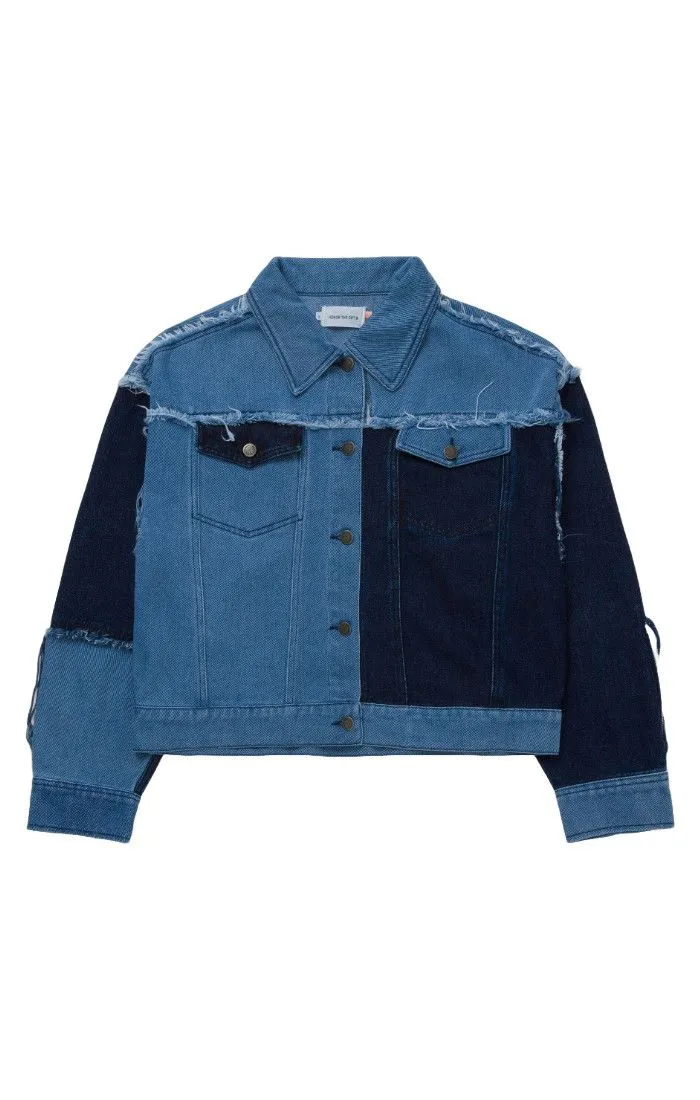 HONOR THE GIFT-  Patchwork Denim Coat