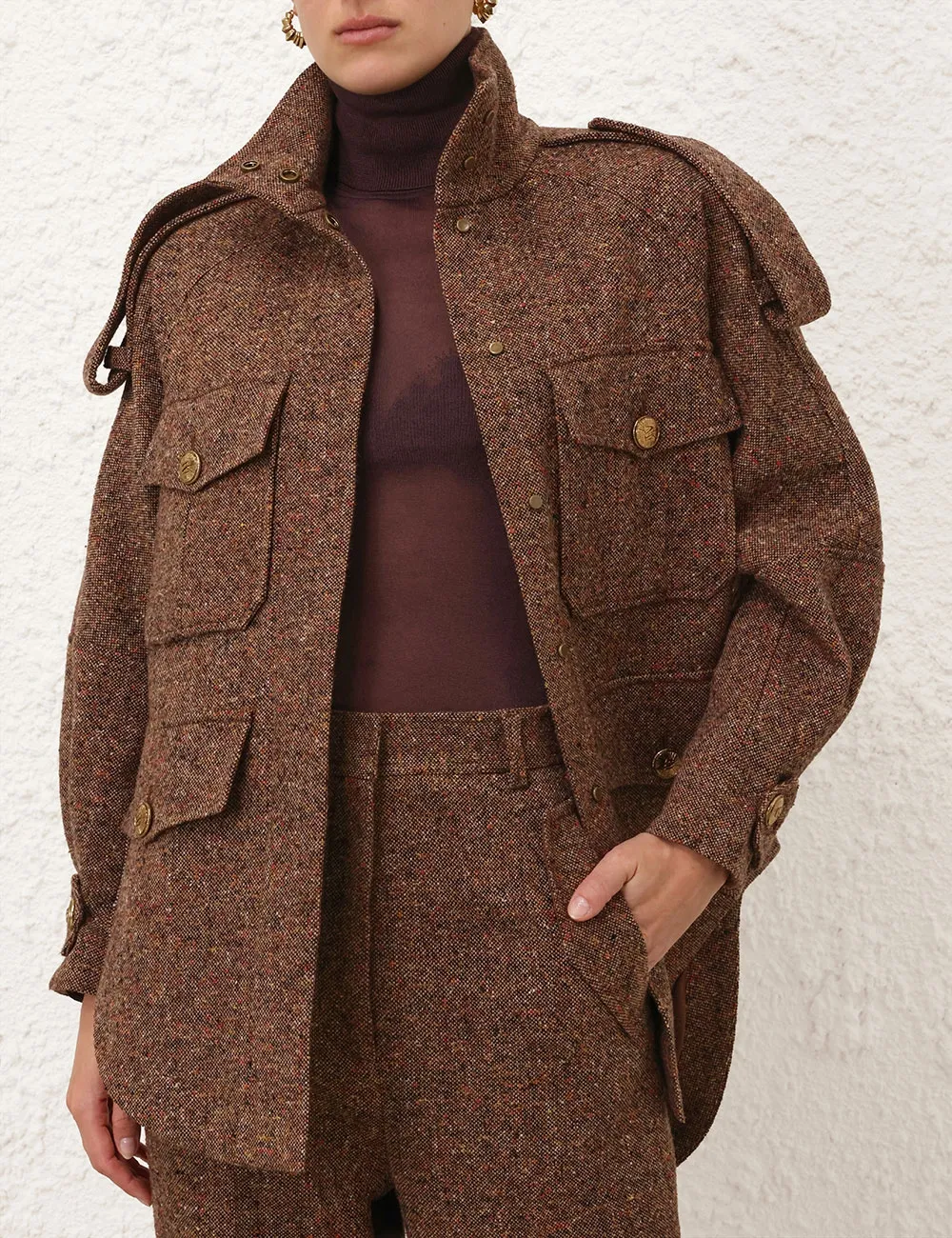 Illustration Tweed Jacket