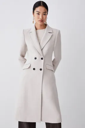 Italian Wool Fitted Coat | Karen Millen