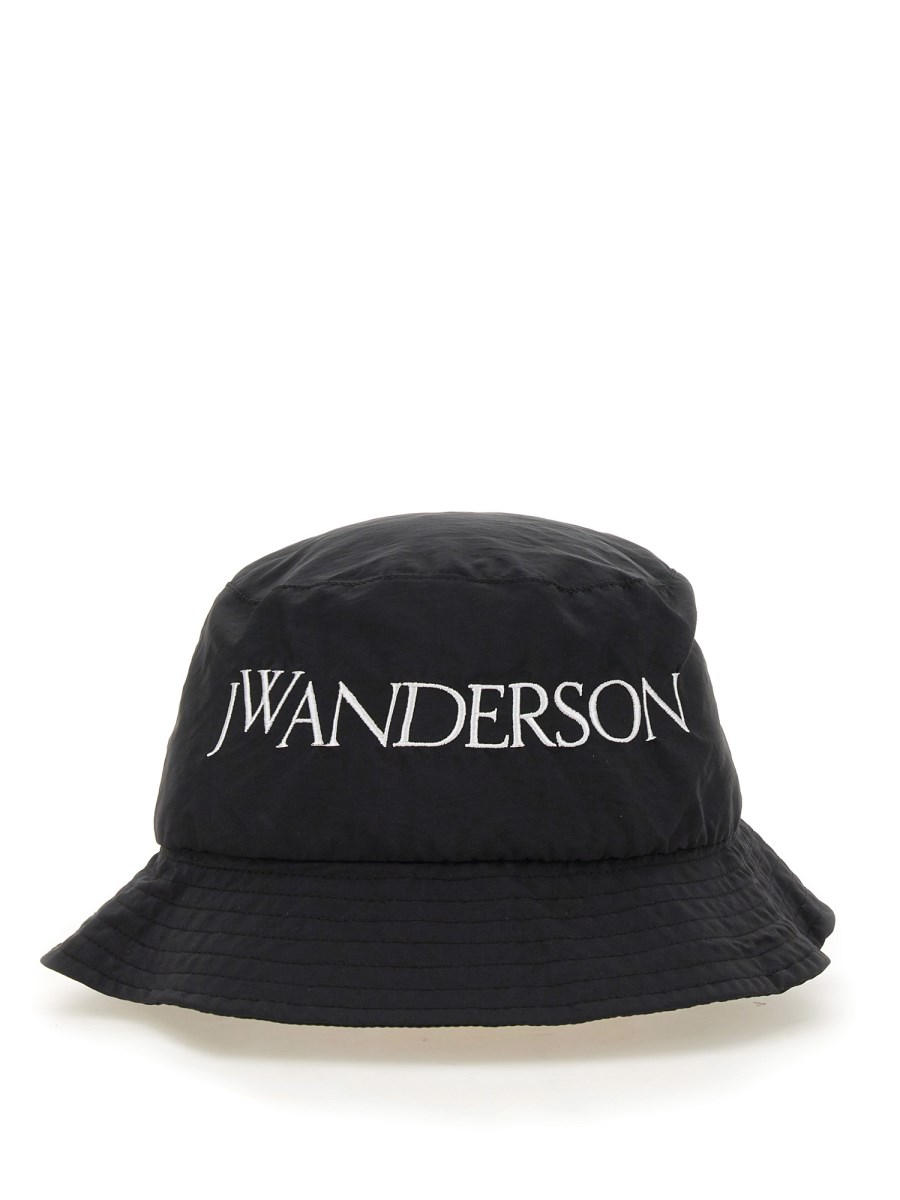 JW ANDERSON    COTTON CANVAS LOGO BUCKET HAT