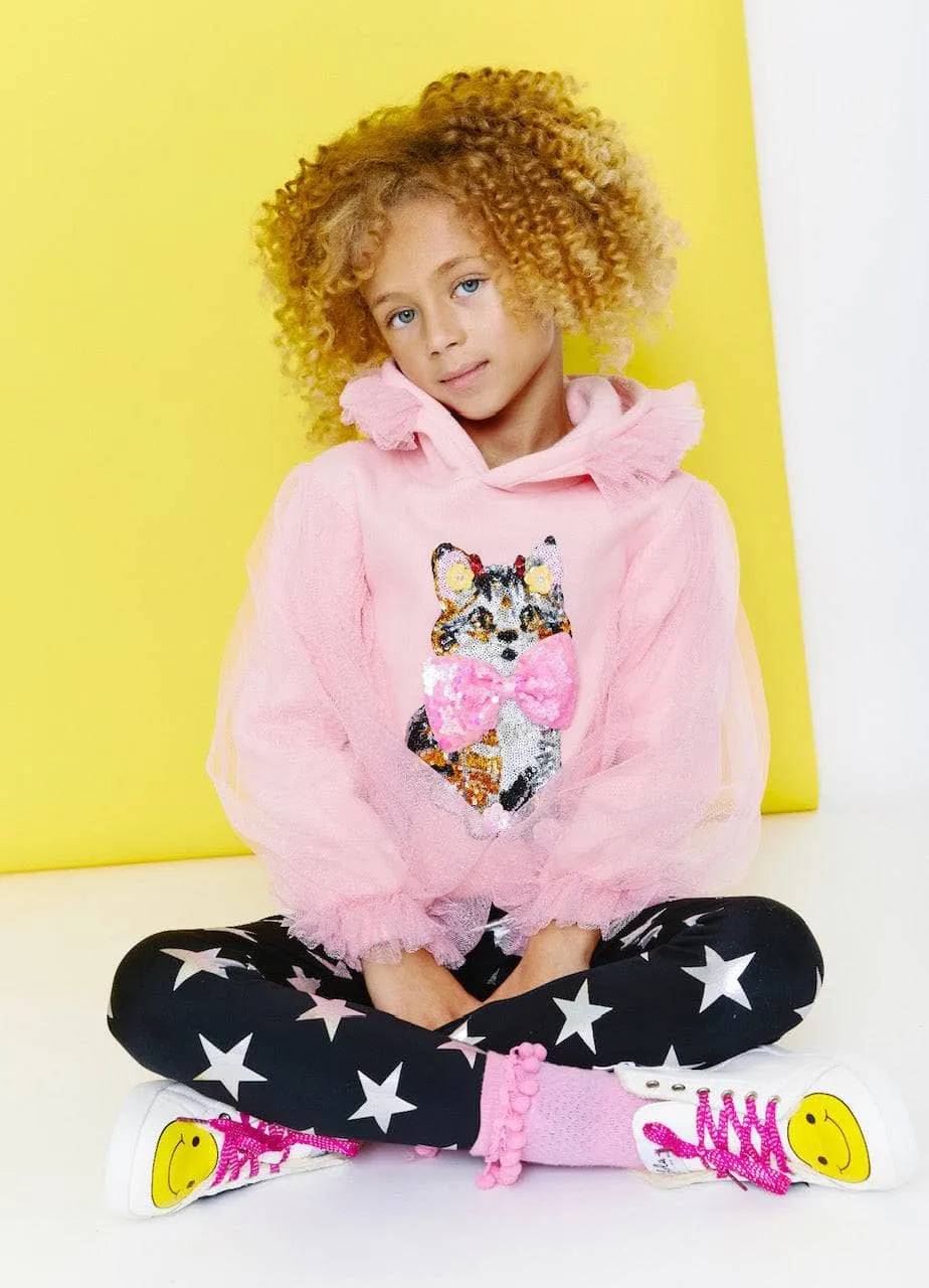 Kitty Bow Tulle Sweatshirt