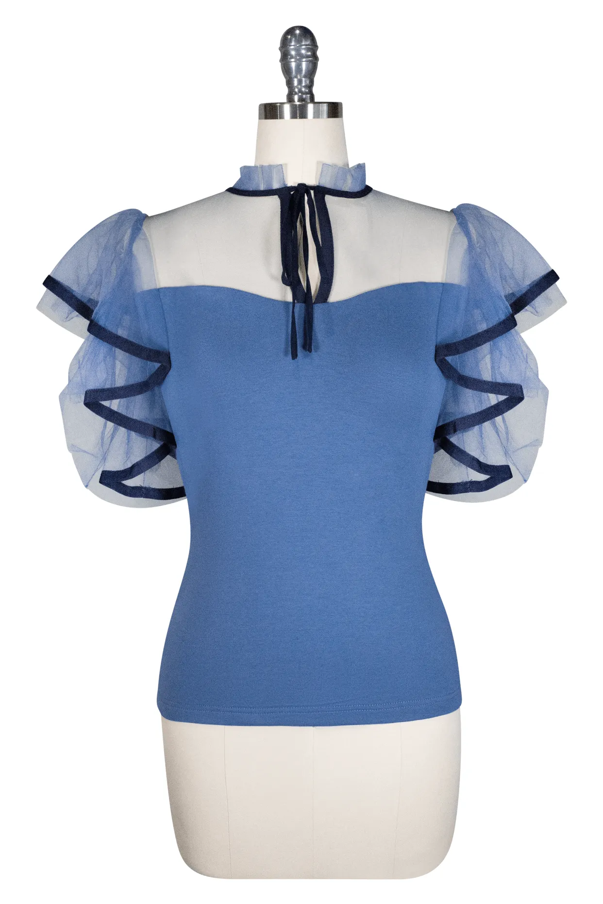 La Luna Flutter Jersey Top (Blue)