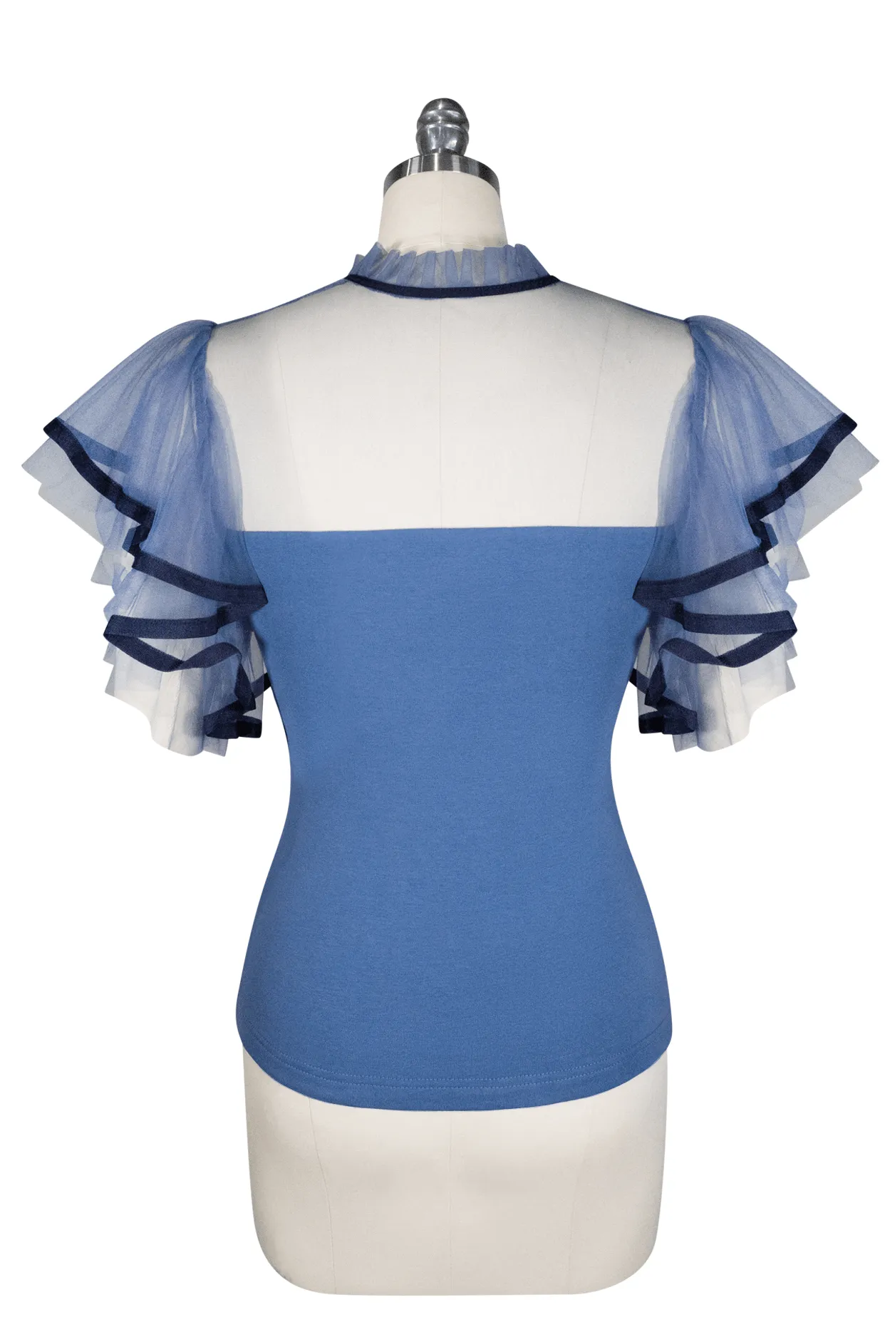 La Luna Flutter Jersey Top (Blue)